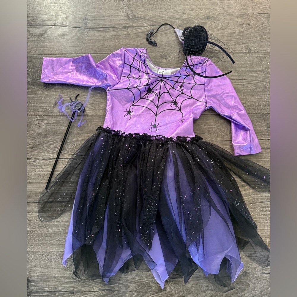 Girls Spider princess Halloween Costume